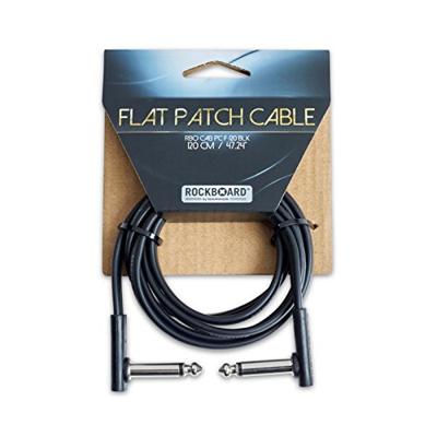 RockBoard Flat Patch Cable mono jack haaks 120 cm - thumbnail