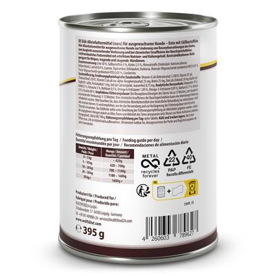 WOLFSBLUT VetLine Gastrointestinal Eend - natvoer voor honden - 395 g