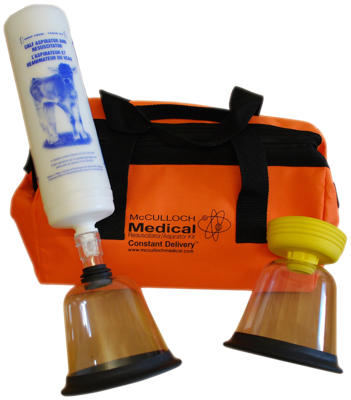 Kalf redder beademingspomp