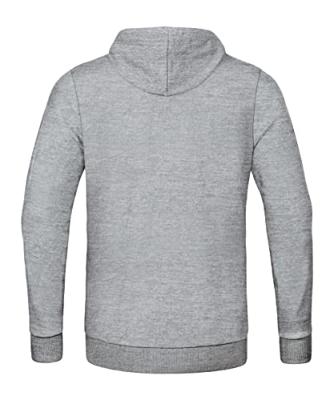 JAKO 6765 Sweater Met Kap Base - Lichtgrijs Gemeleerd - M JAKO 6765 Sweater Met Kap Base - Lichtgrijs Gemeleerd - M