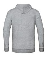 JAKO 6765 Sweater Met Kap Base - Lichtgrijs Gemeleerd - M - thumbnail