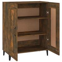 Dressoir 69,5x34x90 cm bewerkt hout gerookt eikenkleurig - thumbnail