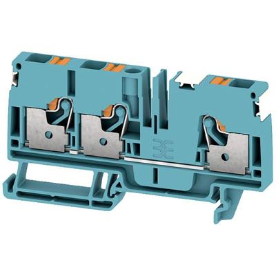 Weidmüller 2674920000 Doorgangsserieklem Push-In-klem, Steekaansluiting Blauw 50 stuk(s)