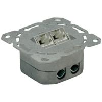 VALUE Cat.6A (Class EA) inbouwdoos, 2x STP, , verticaal, wit - thumbnail