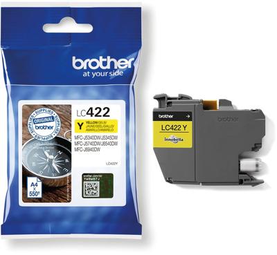 Brother LC422Y Inktcartridge geel Brother LC422Y Inktcartridge geel