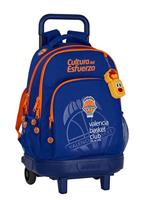 Schoolrugzak met Wielen Compact Valencia Basket M918 Blauw Oranje (33 x 45 x 22 cm) - thumbnail