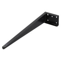 Differnz ophangbeugel voor wastafel 2.5x35x7.5 powder coated steel zwart - thumbnail