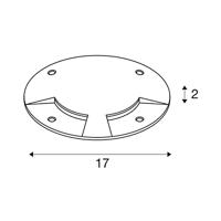 SLV Afdekking voorPlot 2-side rvs 316 - 1001254 - thumbnail
