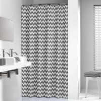 Sealskin douchegordijn Motif 100% polyester zwart print 180x200 cm - thumbnail