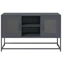 Tv-meubel 100,5x39x60,5 cm staal antracietkleurig - thumbnail