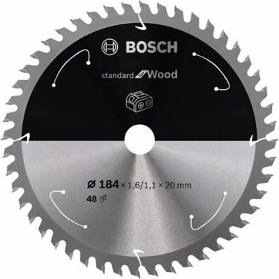 Bosch Accessories Bosch Power Tools 2608837703 Hardmetaal-cirkelzaagblad 184 x 20 mm Aantal tanden: 48 1 stuk(s) Bosch Accessories Bosch Power Tools 2608837703 Hardmetaal-cirkelzaagblad 184 x 20 mm Aantal tanden: 48 1 stuk(s)