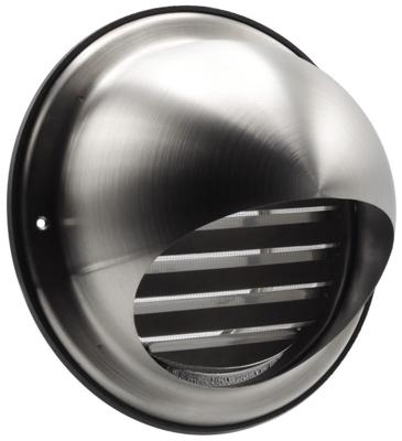 Enzo RVS buitenrooster 100mm design model bol - 1400450