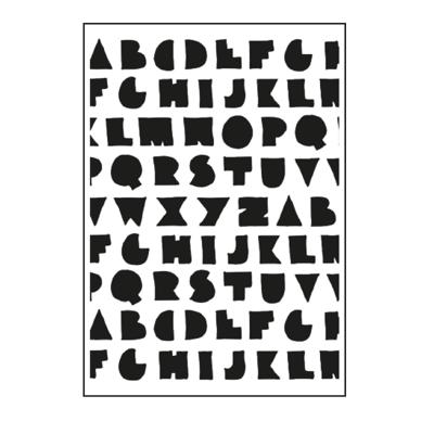 Paperfuel • embossing sjabloon a6 solid as a rock