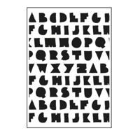 Paperfuel • embossing sjabloon a6 solid as a rock - thumbnail