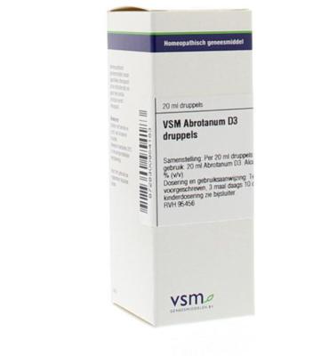 VSM Abrotanum D3 20 Milliliter VSM Abrotanum D3 20 Milliliter