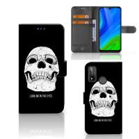 Telefoonhoesje met Naam Huawei P Smart 2020 Skull Eyes - thumbnail