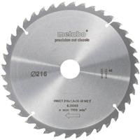 Metabo Cirkelzaagblad "Precision Cut" HW/CT Ø 216 mm, 40T WZ 5° - 628065000 - thumbnail