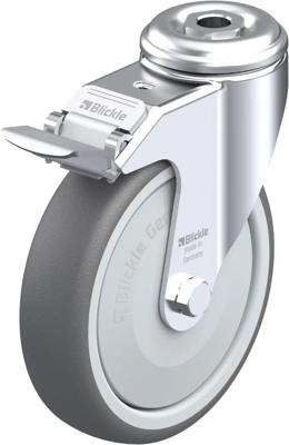Blickle LKRA-PATH 126KF-FI Zwenkwiel met rem Wieldiameter: 125 mm Draagvermogen (max.): 120 kg 1 stuk(s)