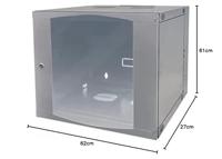 Intellinet 713795 19inch-wandkast (b x h x d) 540 x 593 x 450 mm 12 HE Grijs-wit (RAL 7035) - thumbnail