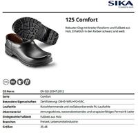 Sika 125 Klomp Dichte Hak OB | Zwart | Maat 35 - 16.089.003.35 - thumbnail