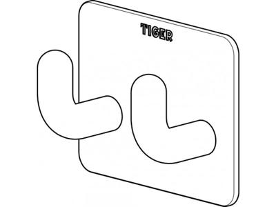 Tiger haak pinky double rvs