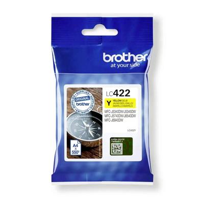 Brother LC422Y Inktcartridge geel