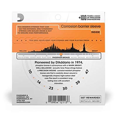 D&apos;Addario EJ15 snarenset voor akoestische western gitaar