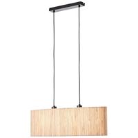 Brilliant HanglampWimea Oval 78cm zwart met zeegras - 99429/76 - thumbnail