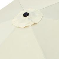 Parasol Aktive 270 x 235,5 x 270 cm Ø 270 cm Staal Aluminium Crème - thumbnail