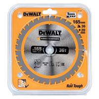 DeWALT Cirkelzaagblad voor Hout | Construction | Ø 165mm Asgat 20mm 36T - DT1950-QZ - thumbnail