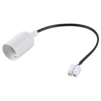 E27 lamp socket Basishouder met elektrische draadkabel kabel lengte: 28cm (wit) - thumbnail