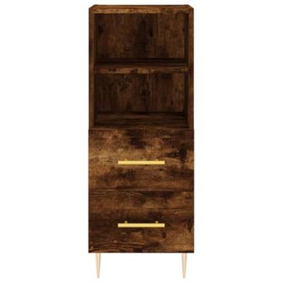 Dressoir 34,5x34x90 cm bewerkt hout gerookt eiken Dressoir 34,5x34x90 cm bewerkt hout gerookt eiken
