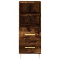 Dressoir 34,5x34x90 cm bewerkt hout gerookt eiken - thumbnail
