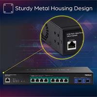 TRENDnet TPE-3102WS 10-poorts 2.5G-switch, Web Smart PoE+ met 10G SFP+ sleuven - thumbnail