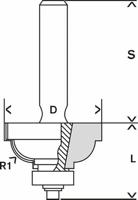 Bosch Accessories 2608628356 Profielfrees Lengte 54 mm Afmeting, Ø 28.5 mm Schachtdiameter 8 mm - thumbnail