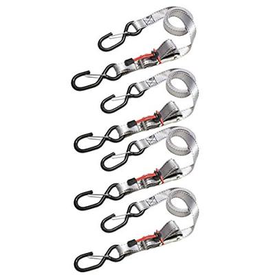 Masterlock Set of 4 spring clamp tie downs with zamac buckle and S hooks 1,80m - - 3062EURDAT - thumbnail