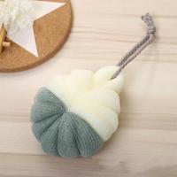 Draagbare opknoping Bad Flower Ball zachte schuimende douche massage bal lichaam exfoliërende bad borstel (groen) - thumbnail