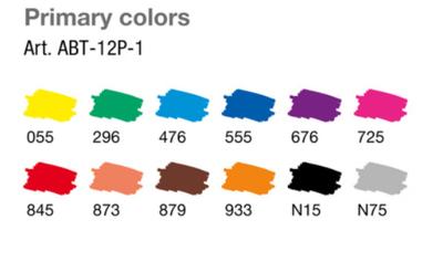 Tombow • brush pen abt dual brush pen set primary colours 12pcs