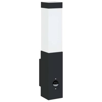 VidaXL Buiten wandlamp zwart 10.5 x 6 x 33 cm