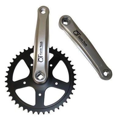 Qtcycletech qt cycle tech crankstel 44 tands 170 mm 1/8 + 3/32 staal 0702779
