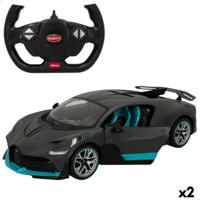 Politiewagen op Afstandsbediening Bugatti Divo 1:14 Donker grijs (2 Stuks) - thumbnail