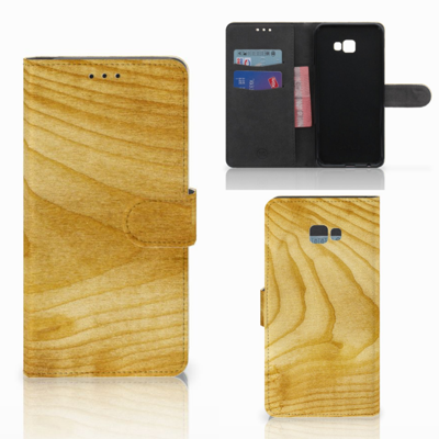 Samsung Galaxy J4 Plus (2018) Book Style Case Licht Hout Samsung Galaxy J4 Plus (2018) Book Style Case Licht Hout