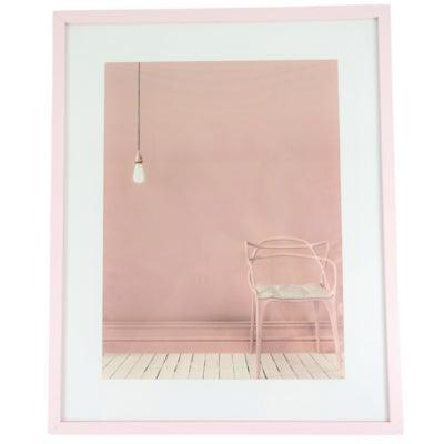 Fotolijst met passe-partout roze 30 x 40 cm | 6 stuks