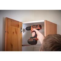 BLACK+DECKER BDCDD12 10.8V 1.5Ah Schroefboormachine | 1x 10.8V 1.5Ah accu + 200 mA lader - BDCDD12-QW - thumbnail