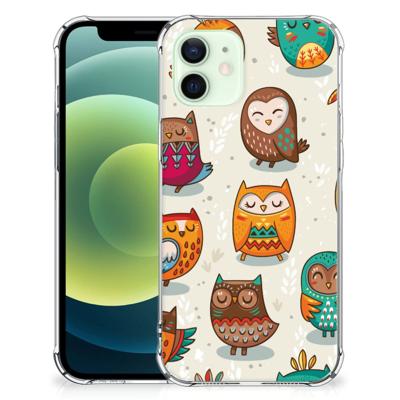 iPhone 12 Mini Case Anti-shock Vrolijke Uilen iPhone 12 Mini Case Anti-shock Vrolijke Uilen