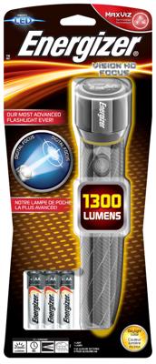 Energizer Vision HD Metal 6 AA E300690600 Zaklamp LED Groot bereik werkt op batterijen 1500 lm 15 h 479 g Energizer Vision HD Metal 6 AA E300690600 Zaklamp LED Groot bereik werkt op batterijen 1500 lm 15 h 479 g
