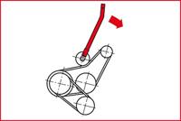 KS Tools 150.1237 V-snaar spanhefboom voor VAG - thumbnail