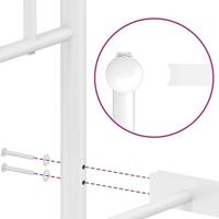 Bedframe met hoofd- en voeteneindemetaal wit 80x200 cm - thumbnail