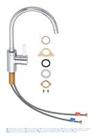 GROHE Eurosmart Cosmopolitan Keukenkraan - hoog - chroom 32843002 - thumbnail