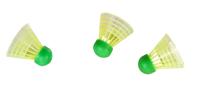 SportX Speed Badminton Shuttles in Koker 3 Stuks Neon Geel/Groen - thumbnail